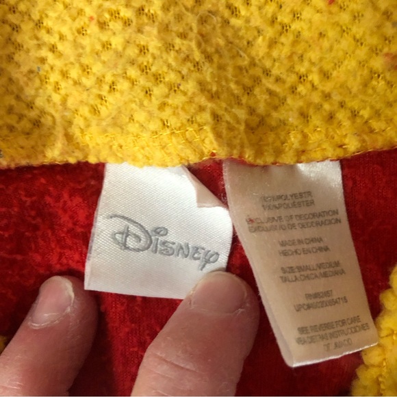 Disney Winnie the Pooh Hooded Zip Costume Adult One Piece Pajamas no size S-M - Picture 6 of 9